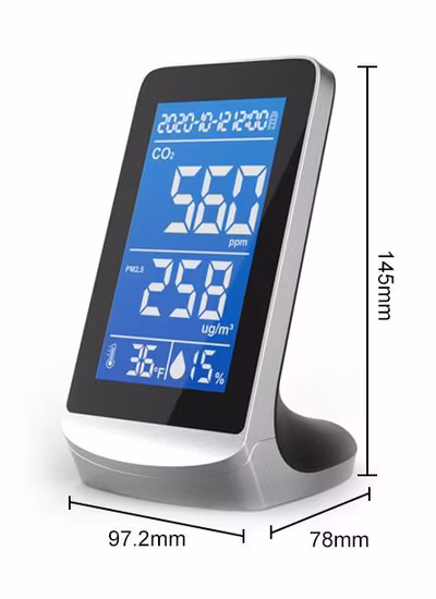 2023 Co Tvoc Indoor Monitor Meter Tester Carbon Monoxide Temperature Humidity Air Quality Detector