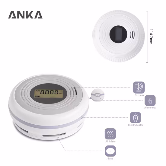WiFi Smart Tuya APP 2 In1 Smoke and Carbon Monoxide Combination Detector