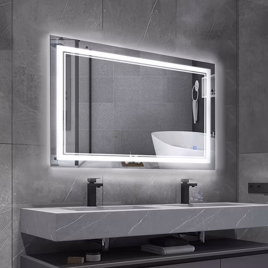 Wholesale Home Decoration Smart Glass Vanity Furniture LED Bathroom Wall Luminous Mirror