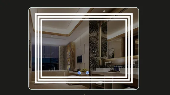 Wholesale Home Decoration Smart Glass Vanity Furniture LED Bathroom Wall Luminous Mirror