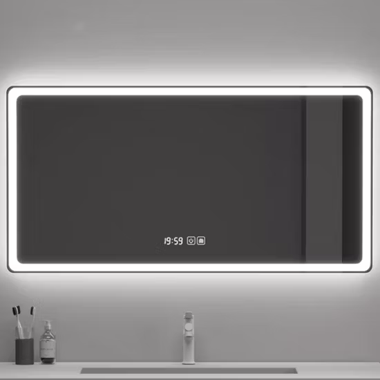 Wholesale Home Decoration Smart Glass Vanity Furniture LED Bathroom Wall Luminous Mirror